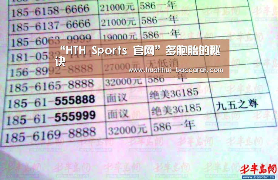 “HTH Sports 官网”多胞胎的秘诀(图2) 华体会登录入口